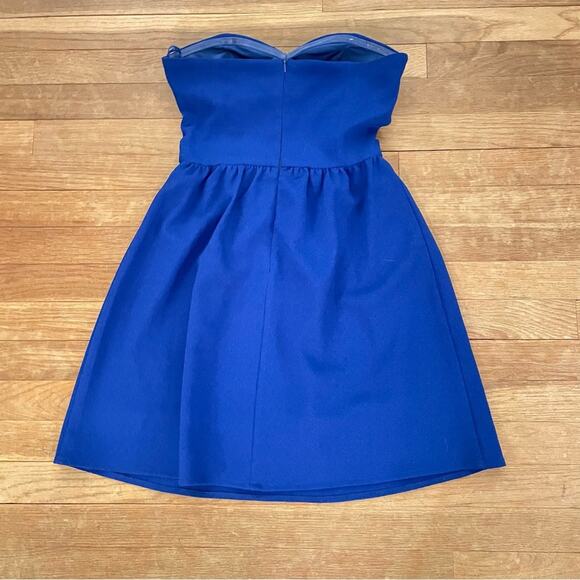 En Crème blue A-line strapless mini dress size small S 
b10 - Picture 4 of 4